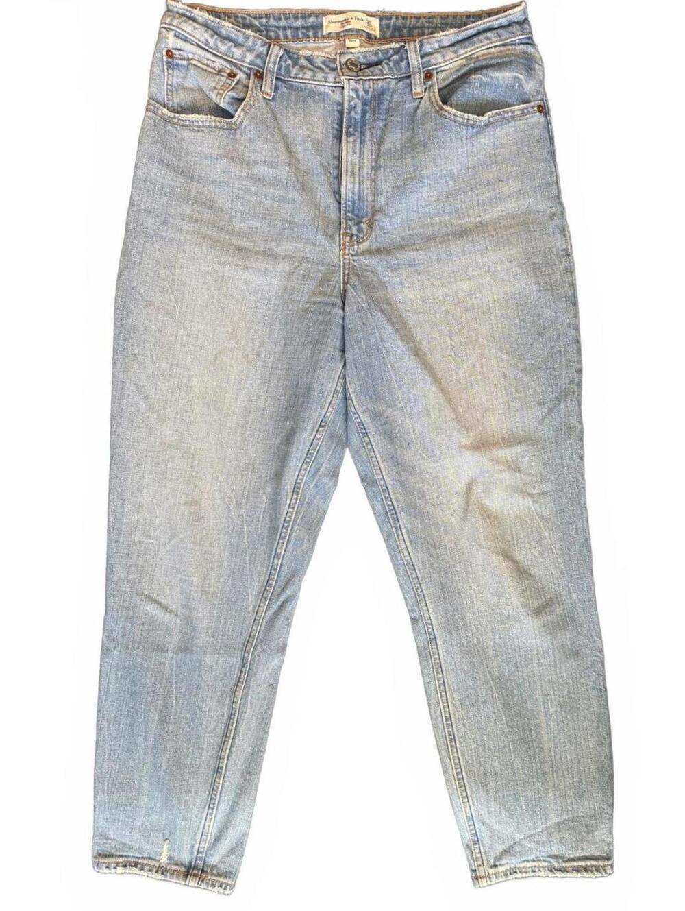 Abercrombie&Fitch | Mom High Rise Blue Jeans | Curve Love Size 30/10R